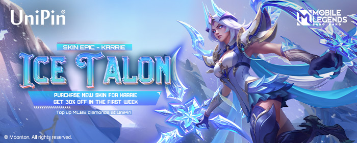 MAXIMIZE YOUR DISCOUNT: Unlock Karrie "Ice Talon" Powers with UniPin's Exclusive Promo! (MY)